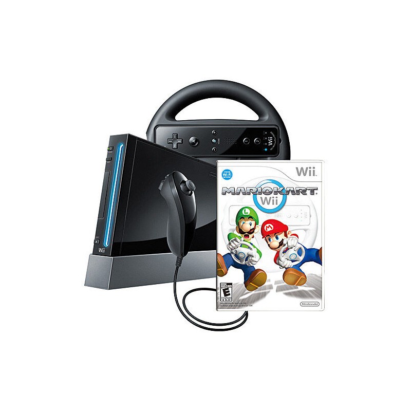 WII BLACK+MARIO KART**OFERTA**